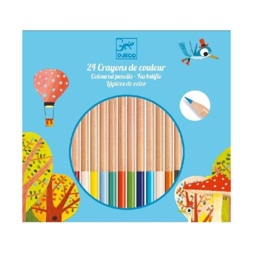 DJ09752 1 24 coloured pencils