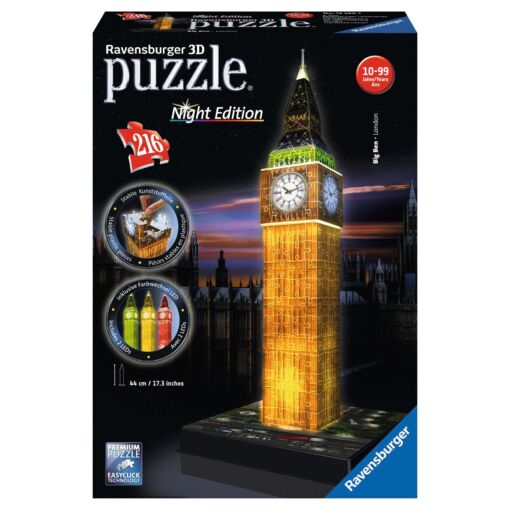 RAV12588 1 Pazl 3D Puzzle Night Edition 216 tem Big Ben 12588 1288x1890 1