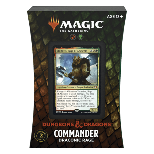 WOCC87490001R 2 adventures in the forgotten realms commander draconic rage