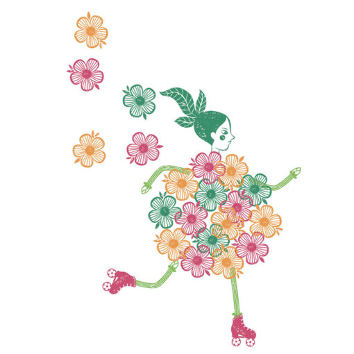 Djeco Δημιουργώ με σφραγίδες ‘Κορίτσια των λουλουδιών’