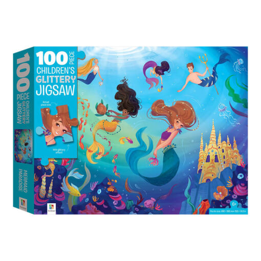 Touch and Feel: Mermaids Glittery 100 Piece Jigsaw