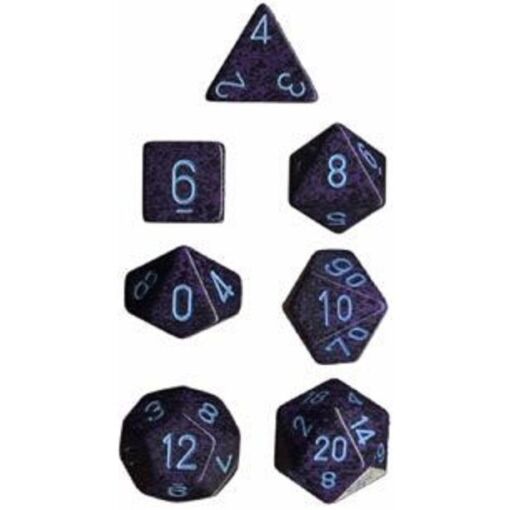 Speckled Cobalt Polyhedral 7-Die Set