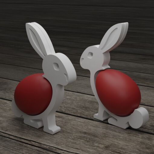 3D Κουνέλι – βάση για αυγό – 3D printing