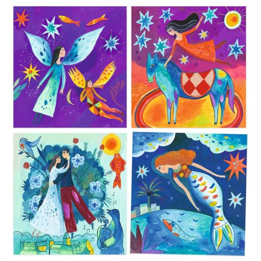 Djeco Inspired by Marc Chagall – Ζωγραφίζω με νερομπογιές ‘Σουρεαλισμός’