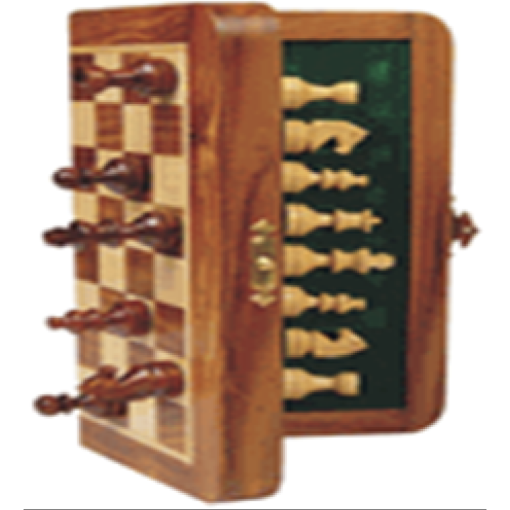 Magnetic Folding Travel Chess Set 18cm x 18cm