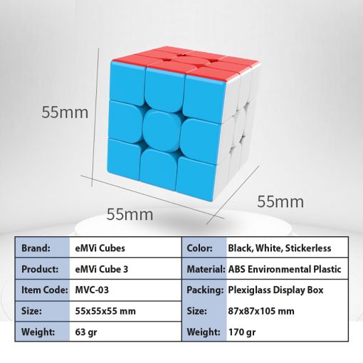 eMVi Cube 3 in Display Box