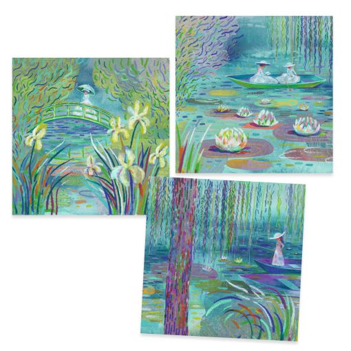 Djeco Inspired by Claude Monet – Ζωγραφίζω με κηρομπογιές “Νούφαρα”