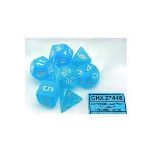Frosted Caribbean Blue 7-Die Set
