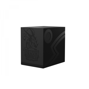 DRAGON SHIELD DOUBLE SHELL DECK BOX – SHADOW BLACK/BLACK