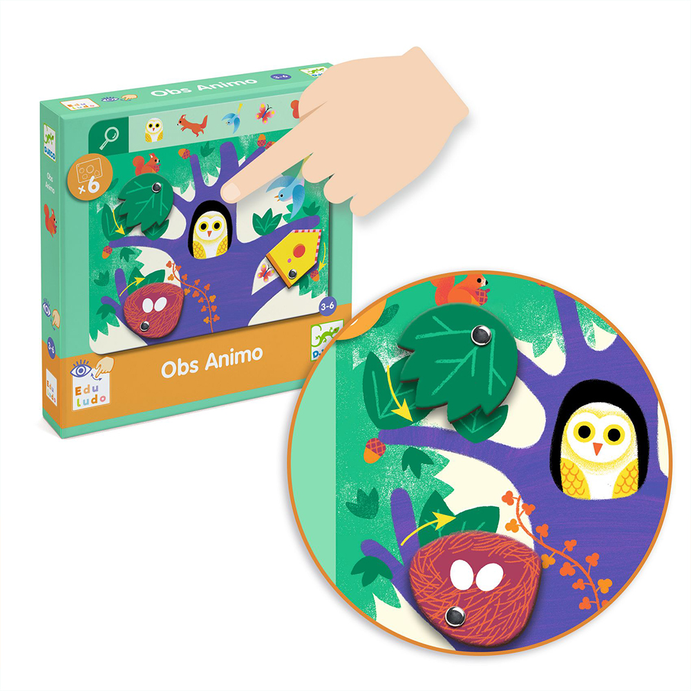 Djeco εκπαιδευτικό παιχνίδι παρατήρησης “Ζωάκια” Djeco εκπαιδευτικό παιχνίδι παρατήρησης “Ζωάκια”