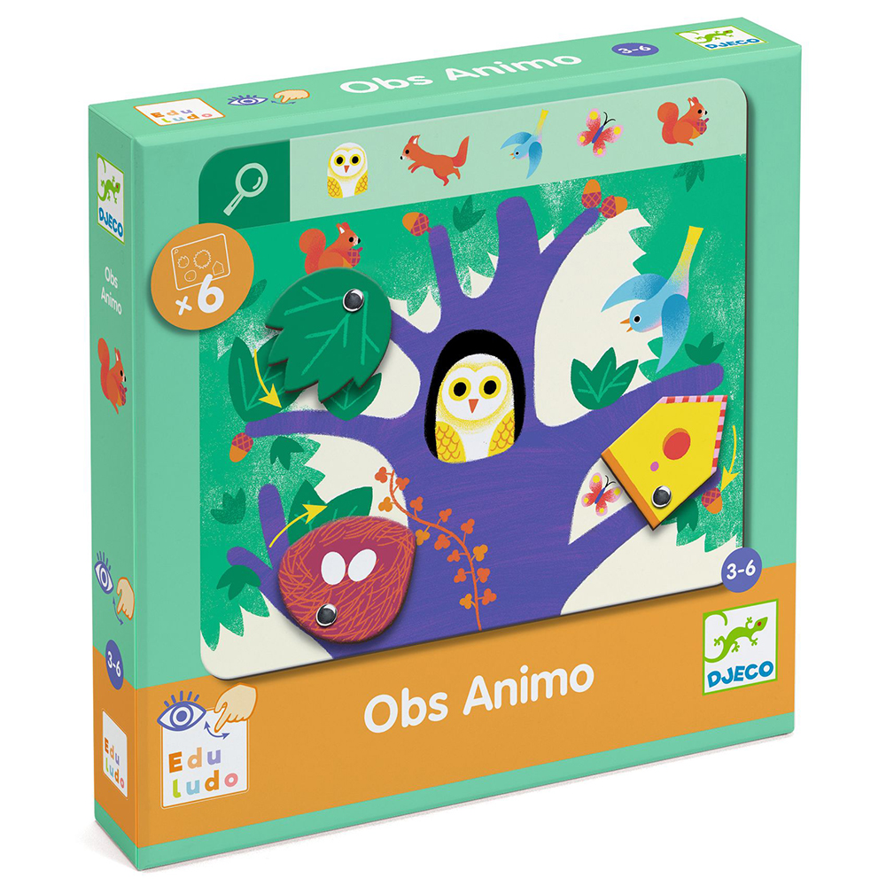 Djeco εκπαιδευτικό παιχνίδι παρατήρησης “Ζωάκια” Djeco εκπαιδευτικό παιχνίδι παρατήρησης “Ζωάκια”