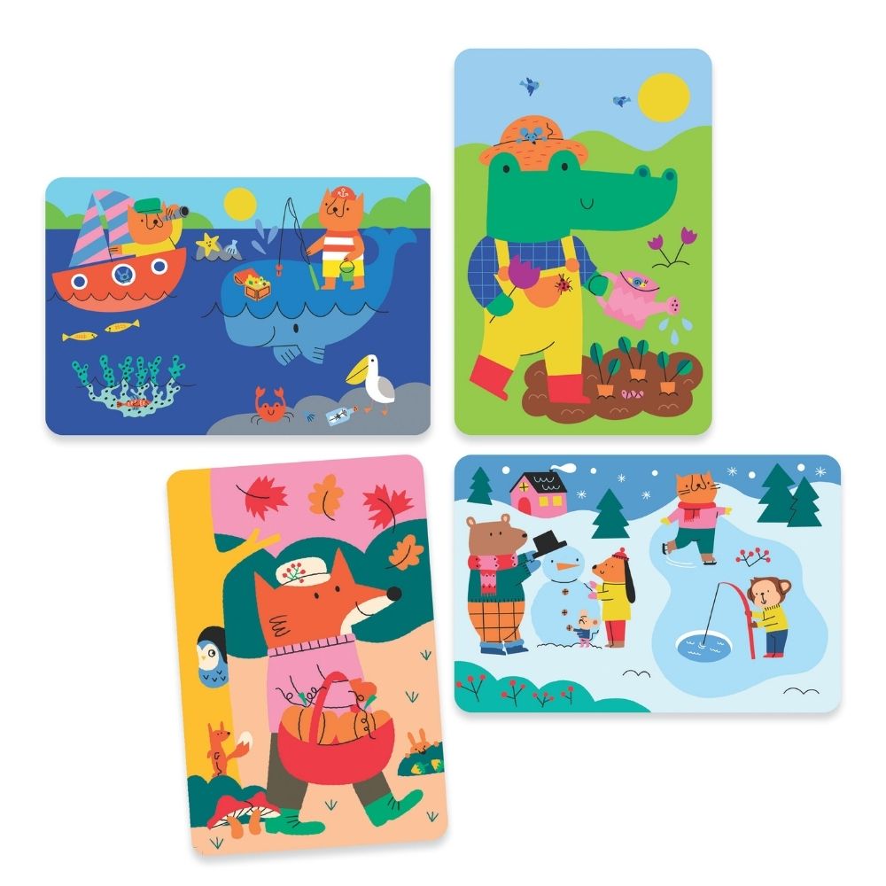 Djeco Ζωγραφίζω με μαρκαδόρο με νερό “4 εποχές”