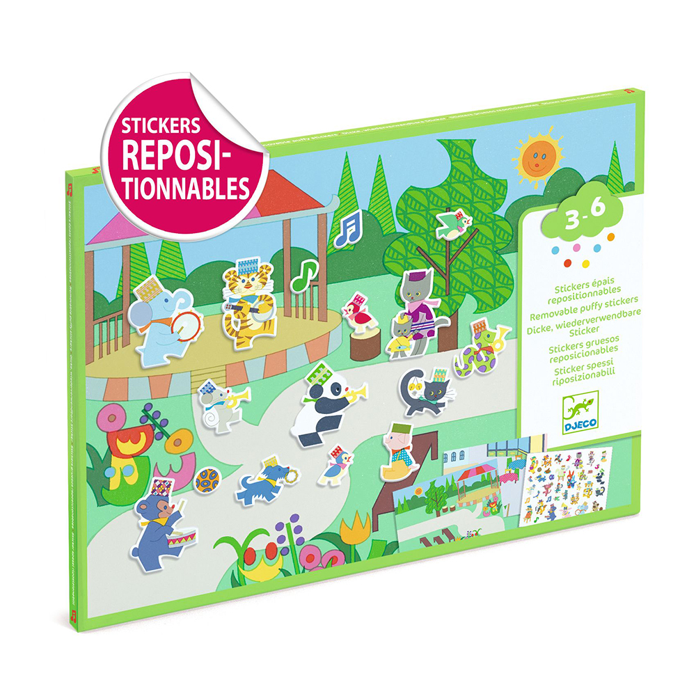 Djeco Δημιουργώ εικόνες με αυτοκόλλητα επαναχρησιμοποιούμενα ‘Μουσική γιορτή’ Djeco Δημιουργώ εικόνες με αυτοκόλλητα επαναχρησιμοποιούμενα ‘Μουσική γιορτή’