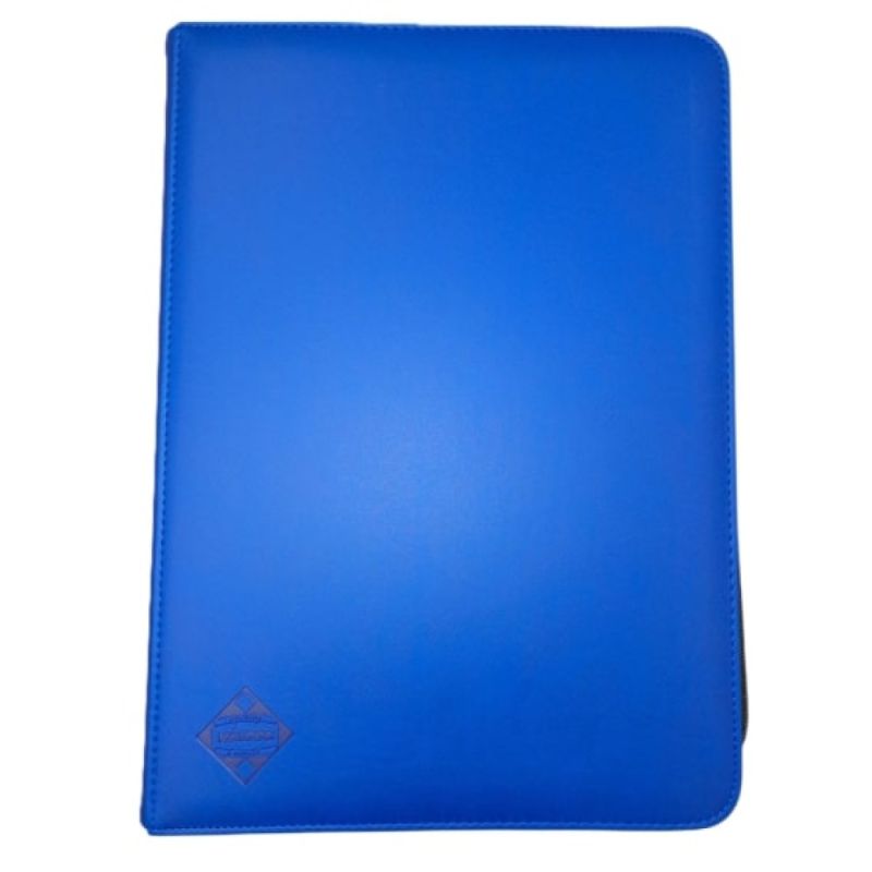 9-PKT PREMIUM ZIPPERED BINDER DARK BLUE