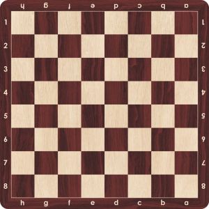 Wood Grain Rubber Chess Board, 5.7cm Square