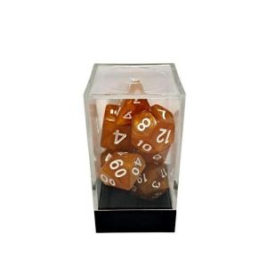 Marble Yellow/White Polyhedral 7-Die Set
