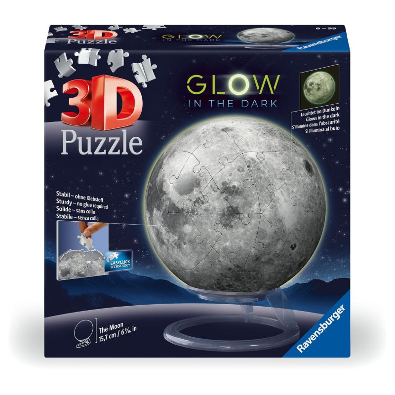3D Puzzle Glow in the Dark Σελήνη – 72 τεμ.