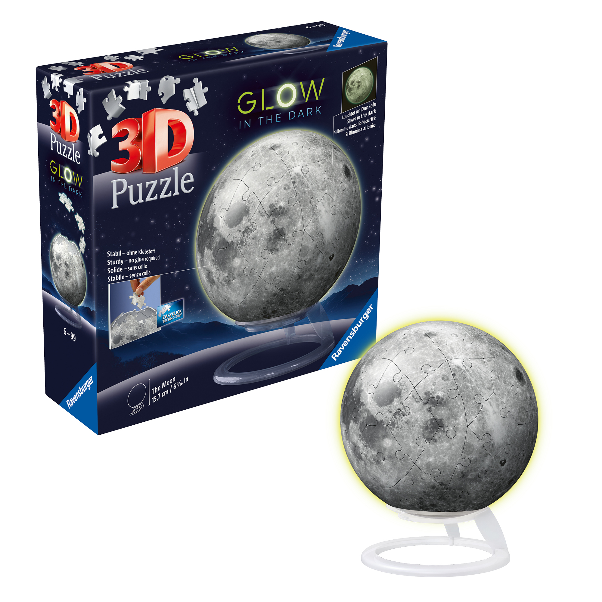 3D Puzzle Glow in the Dark Σελήνη – 72 τεμ.
