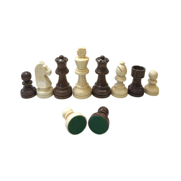 Wooden Chess Pieces, Staunton Series, Double-Weighted, King 3.5’’ Wooden Chess Pieces, Staunton Series, Double-Weighted, King 3.5’’